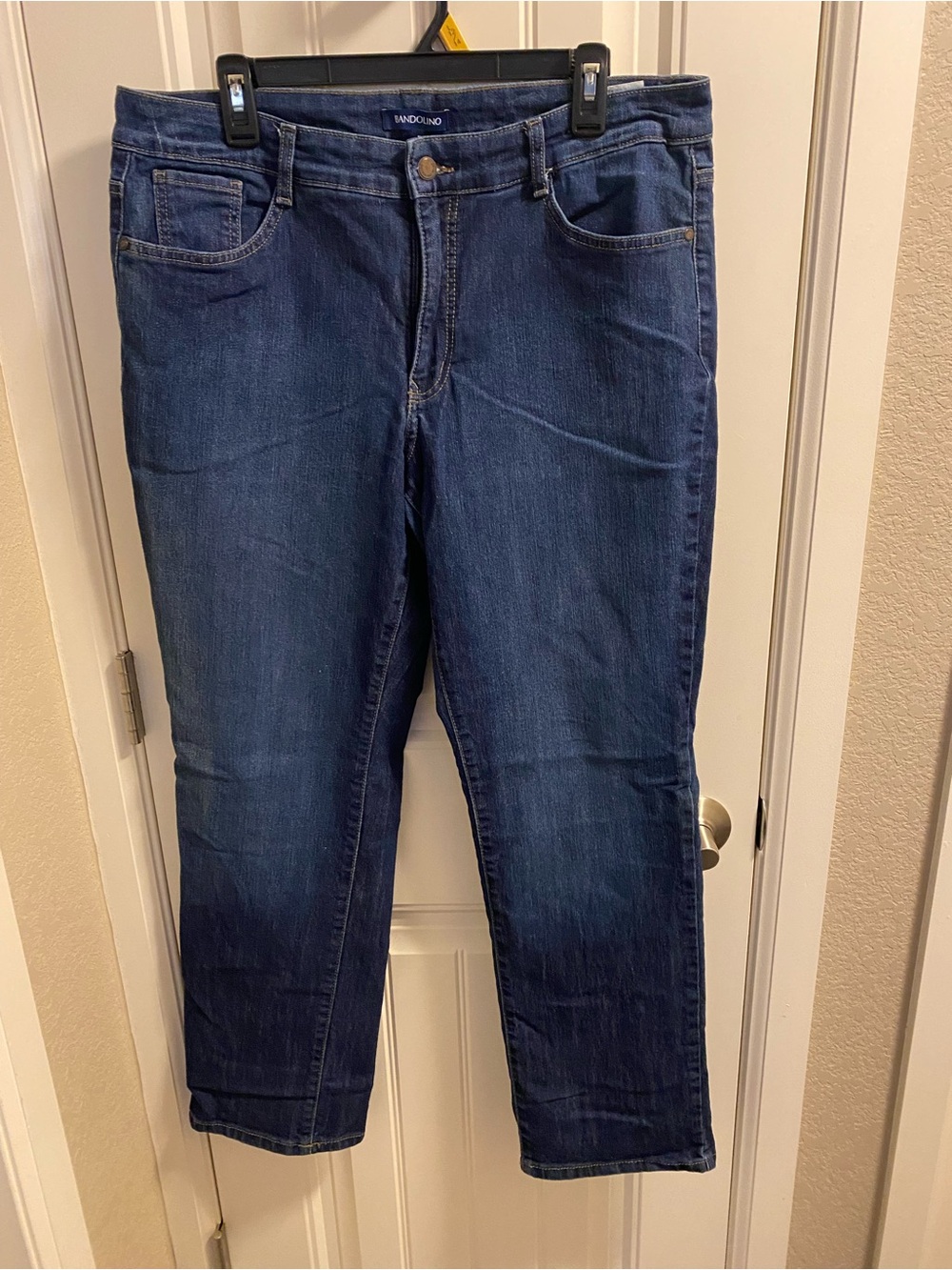 Bandolino Jeans 14 Caroline Stretch Blue Denim Straight Leg